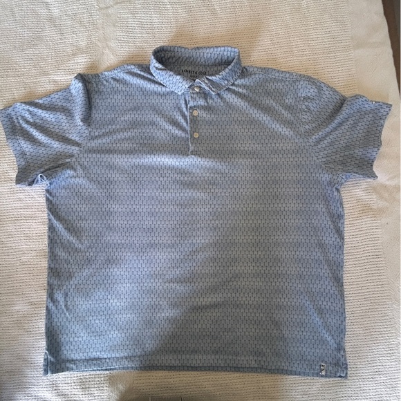 Kenneth Cole Men's Large Golf Polo Shirt Golf Tee all over Pattern Performance - Picture 4 of 10